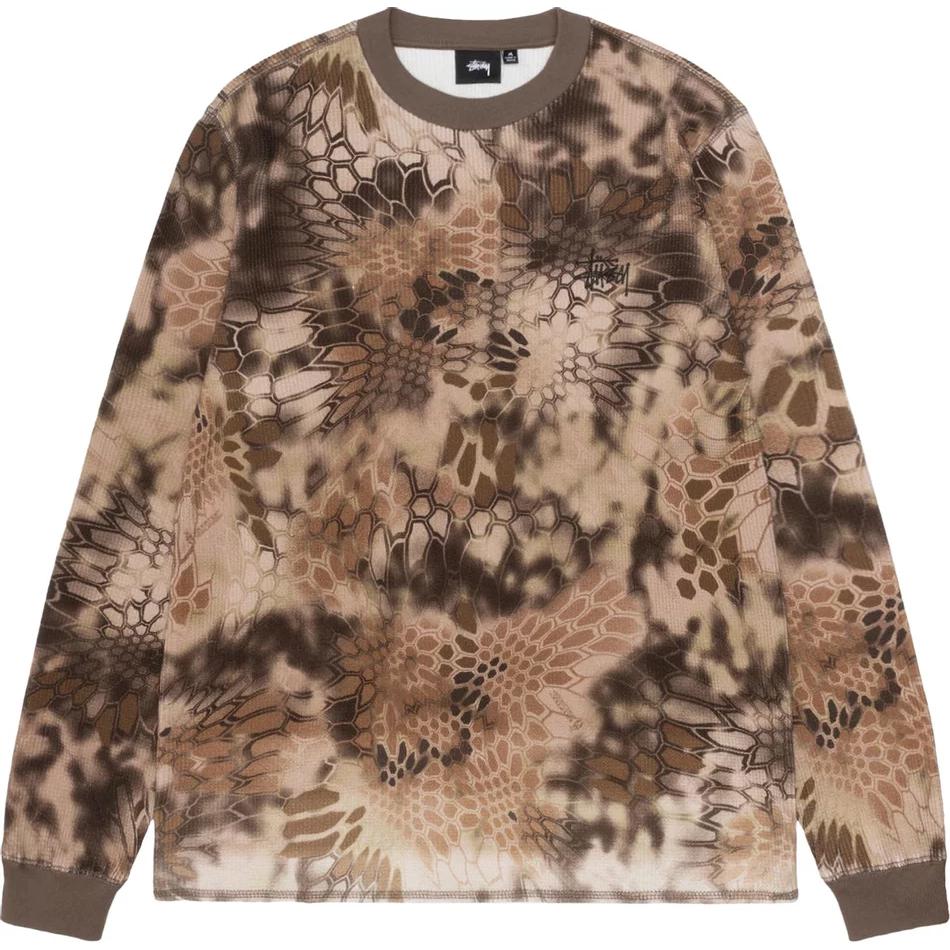 Stussy FW22 Letter Print Crewneck Pullover Long Sleeve Sweatshirt Men sweatshirt 1140336