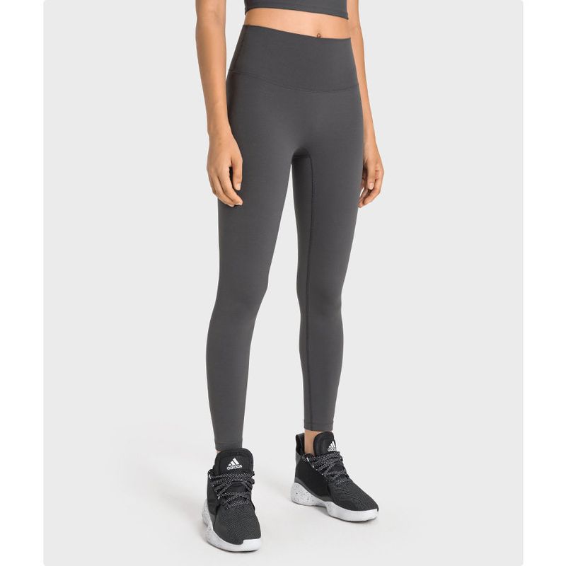Fashion Lu Single Nude Feel High Waist Yoga Pants Women's Non-Embarrassing Line Hip Lift Quick-Drying Breathable High Elastic Sports Pants