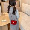 Stylish Velvet Mini Chain Shoulder Bag For Children Perfect For Daily Wear