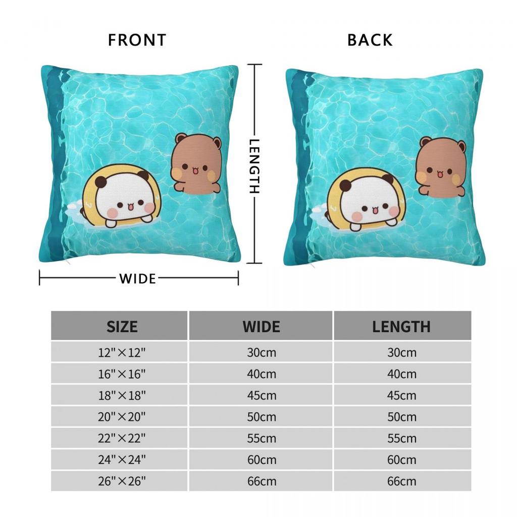 Bubu & Dudu Swimming Pillow Cover Morden Pillow Case For Chair Sofa Home Decoration Cushion Cover Soft Graphic Pillowcases Gift
