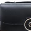 Gucci Маленькая сумка на плечо Petit GG 739722 Double G 2WAY черная кожаная Женская Б/у