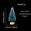 White Mini Christmas Tree Desktop Ornament - Small Christmas Decorations for Window Display