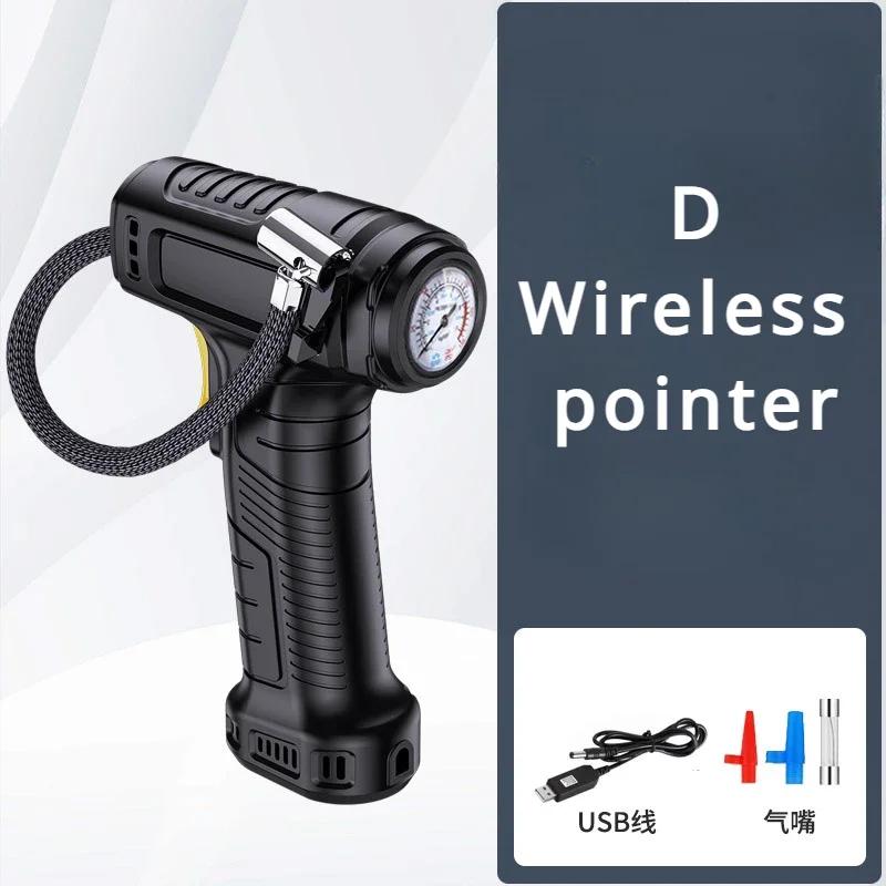 Портативный цифровой воздушный насос для автомобиля, велосипеда, мячей - 120 Вт ручной беспроводной/проводной надувной шинный насос