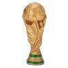 World Soccer Trophy Ornament Decorative Eco Friendly PVC World Football Trophy Decoration 7cm Height