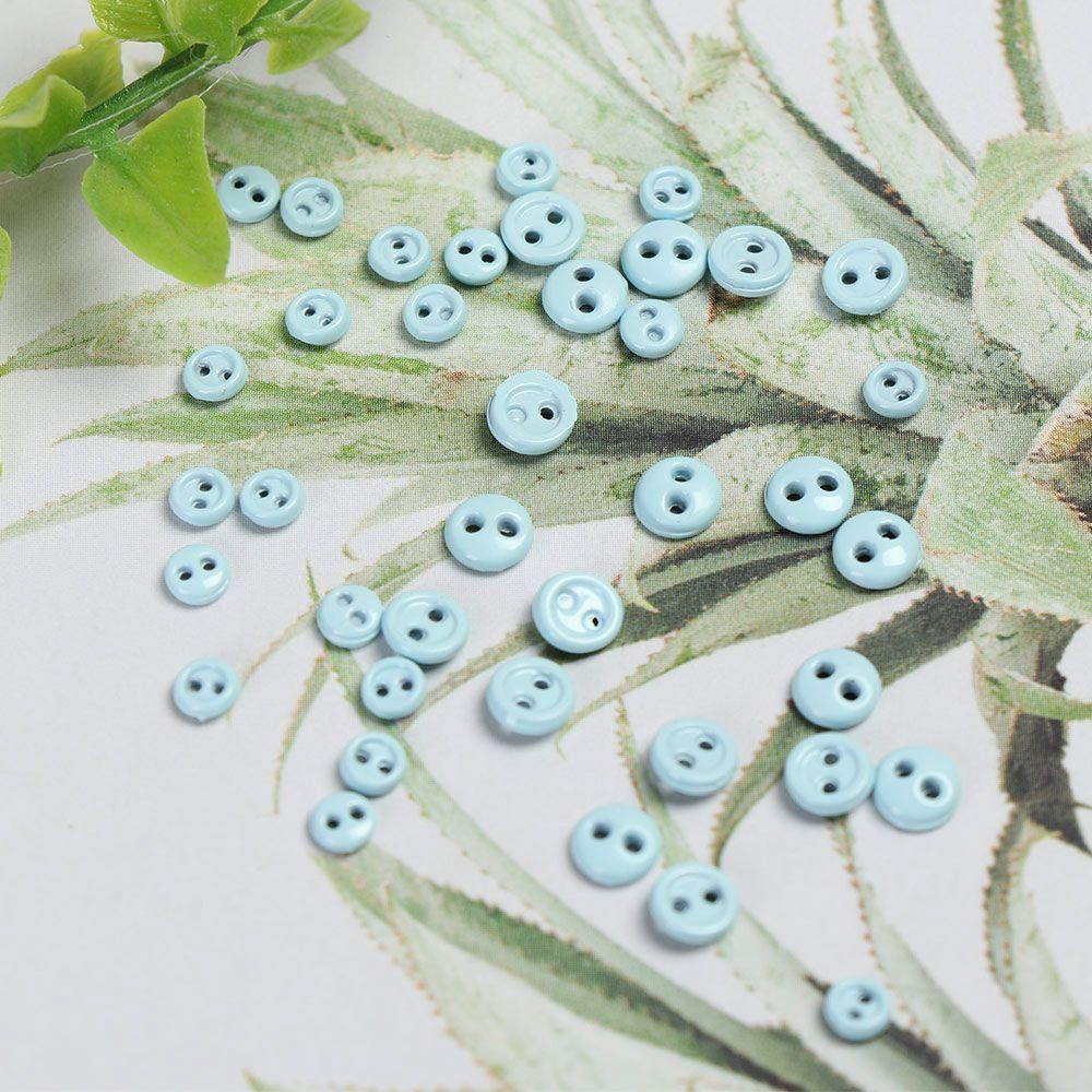 Новейшая многоцветная металлическая пуговица с двумя отверстиями, мини-пуговицы для кукол, швейные принадлежности, круглая пряжка