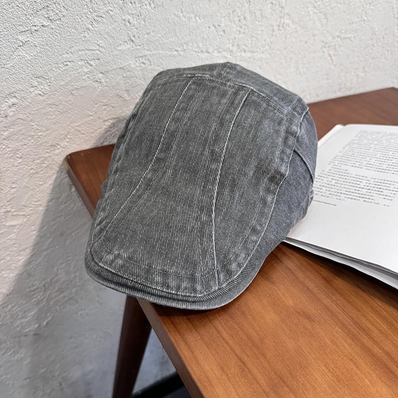 Хлопковый берет в стиле олдскул шик для женщин с козырьком и воздухопроницаемостью, идеально подходящий для повседневной носки