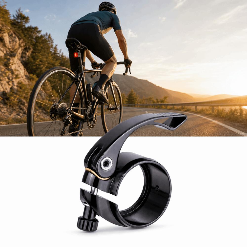40.8mm Bike Seat Clamp Aluminium Alloy Quick Release Locking Clamp Seat Post Clamp Mountain Road