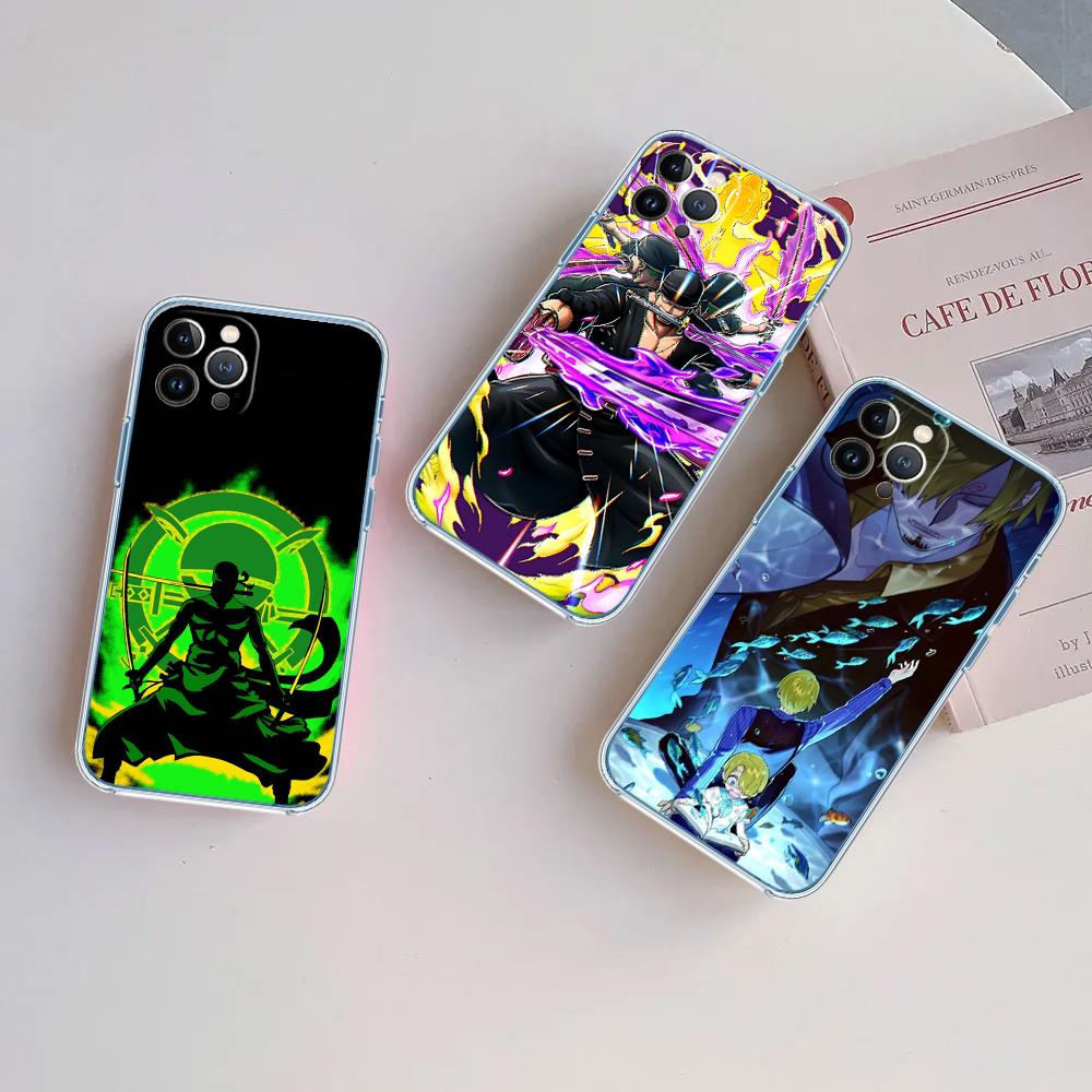One Piece Art Soft Shell Transparent Phone Case for Motorola Moto G7 G8 G9 G84 G85 G73 G24 G15 Z2 Play Power Plus