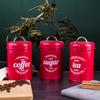 Coffee Container Food Safe Moisture-proof Wrought  Iron Strong Sealing Sugar Canister for Kitchen
