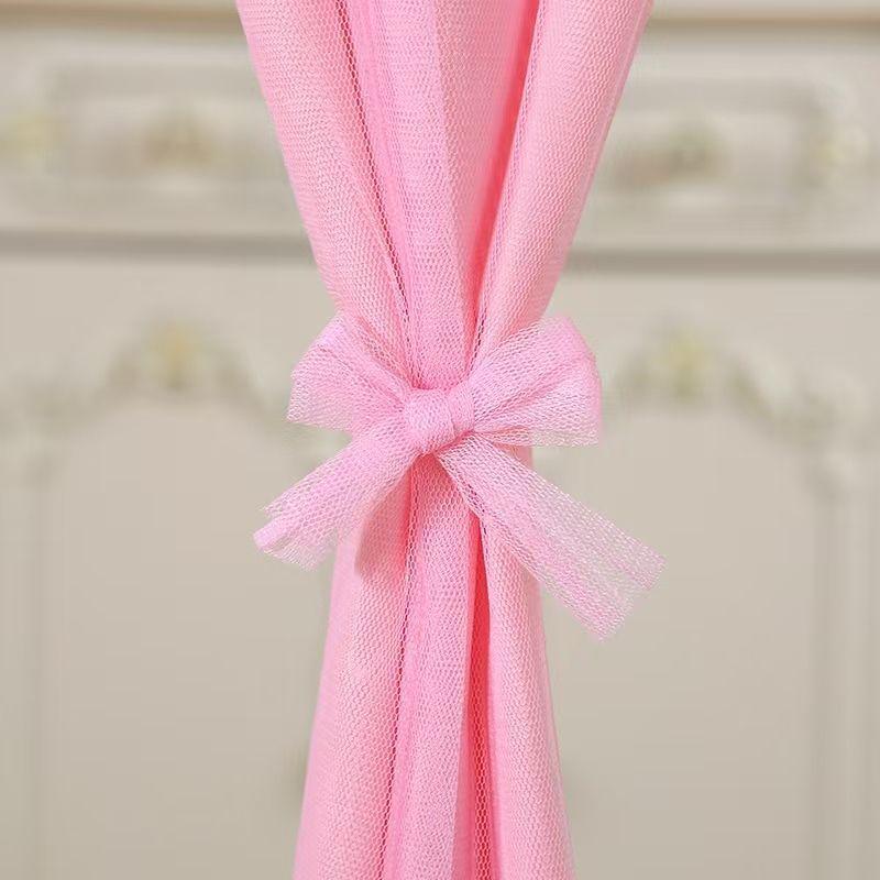 Двухслойная кружевная штора от комаров для дверей и зон приватности