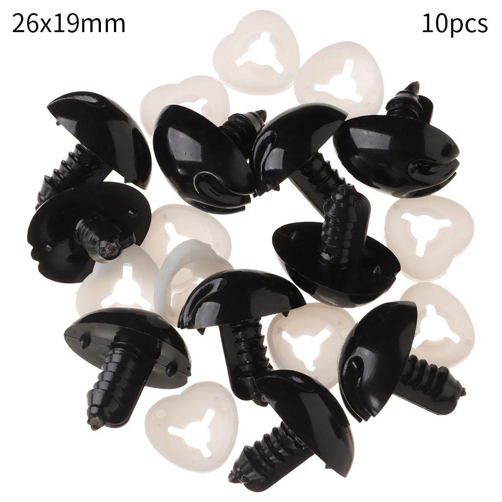 10pcs Plastic DIY Tool Bear Buttons DIY Doll Noses Safety Noses Parts Oval Nose Dolls Accessories