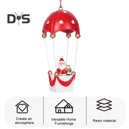 Рождественские украшения на воздушном шаре, Санта/Олень/Снеговик, статуя на воздушном шаре и парашюте, украшение для дерева на праздник