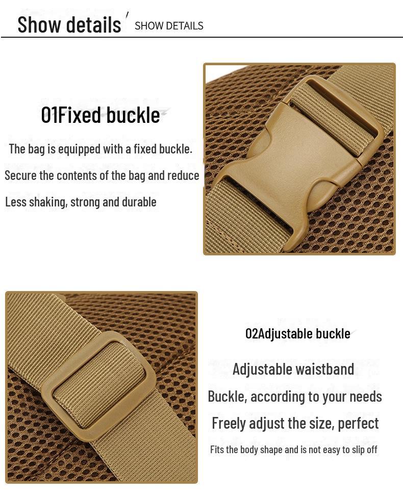 Водонепроницаемая камуфляжная поясная и нагрудная сумка для активного отдыха - унисекс, многофункциональная для рыбалки