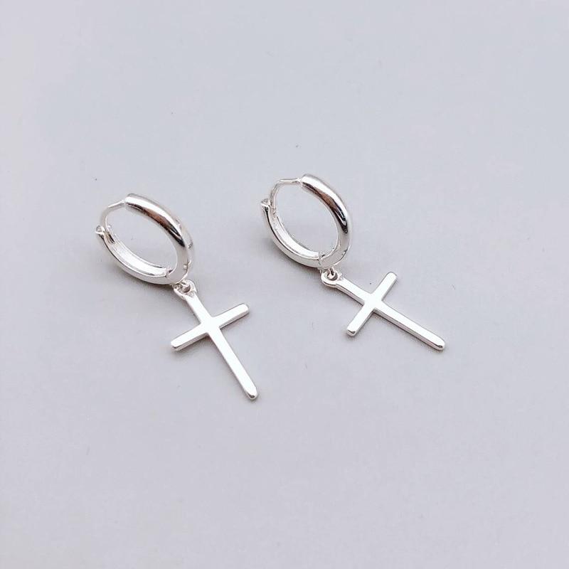 Reeti Tone Earrings Cross For Women Stud Earrings Giveaway Present Earings Fashionable Fashionable JewelryFashion Stud