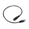 30cm 3.5mm Smartphone RJ9 Plug Converter Headset to Adapter Cable for Telephone