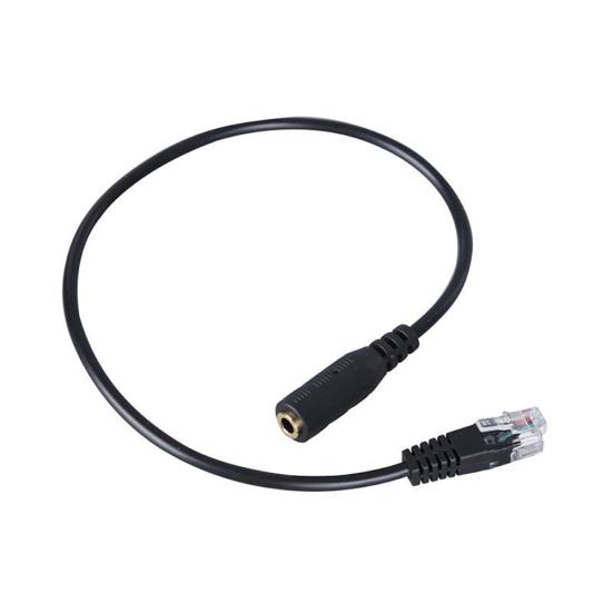 30cm 3.5mm Smartphone RJ9 Plug Converter Headset to Adapter Cable for Telephone