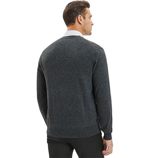 Мужской шерстяной трикотажный кардиган с длинными рукавами и жилетом