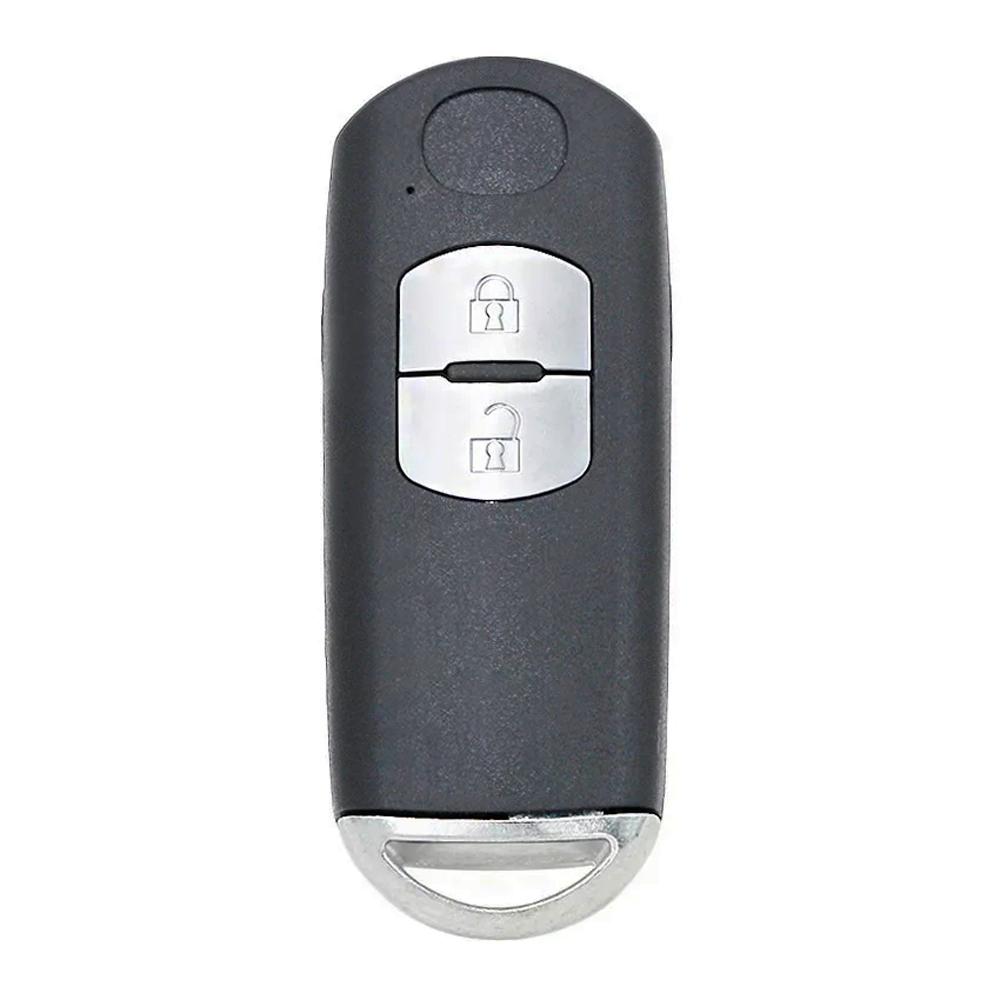 2/3/4 Buton Remote Car Key Shell Case Housing Cover Red Hold for Mazda 3 6 CX-3 CX-5 Axela Atenza with Emergency Key Uncut Blade