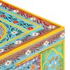Hand Painted Storage Box 50x40x40 cm Solid Mango Wood