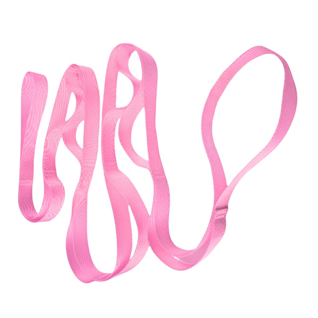 Stretching Strap Yoga Strap for Physical Therapy, 10 Loop Yoga Strap for Stretching Not-Elastic Exercise Stretch Strap