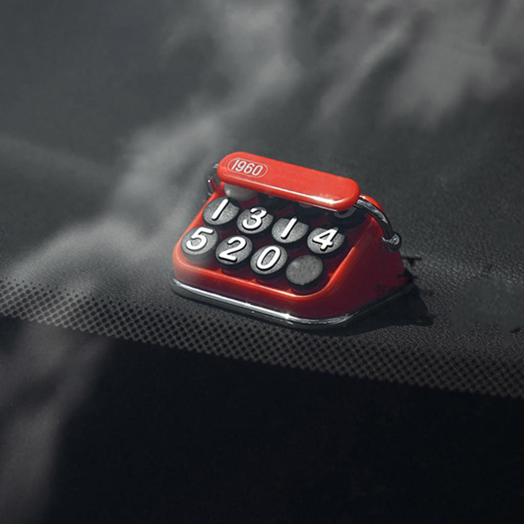 Аксессуары для салона автомобиля Ретро пишущая машинка Временная парковочная карточка Лицензия автомобиля Знак «Стоп» Номер телефона Табличка