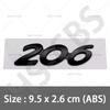 HZLQ8 ABS 206 207 301 308 Rear Trunk Logo 307 508 3008 2008 4008 5008 Emblem Badge For Peugeot Car Styling Tailgate Emblem Stickers