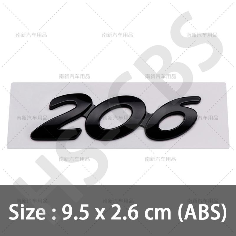 ABS 206 207 301 308 Rear Trunk Logo 307 508 3008 2008 4008 5008 Emblem Badge For Peugeot Car Styling Tailgate Emblem Stickers