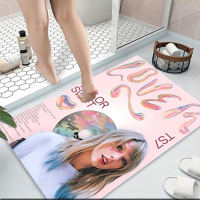 Taylor Swift Lover Album Carpet Rug Soft Washable Antislip Home Living Room Sofa Mats Personalized Christmas Rug
