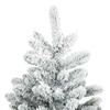 Artificial Foldable Christmas Tree White 150 cm PVC and Steel