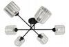 Pendant Lamp Ceiling Chandelier Black Modern Led Crystal Glamour
