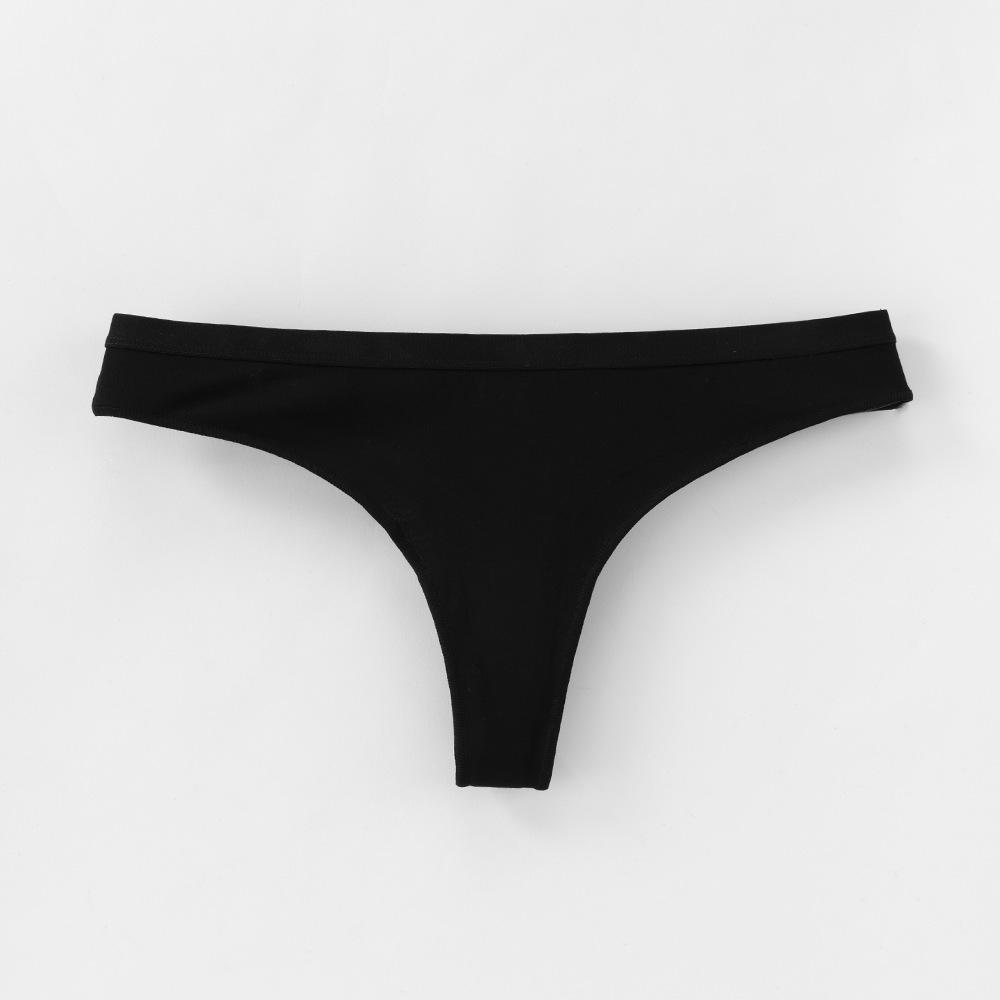 Женское нижнее белье из хлопка, молодежные сексуальные стринги, невидимые бикини