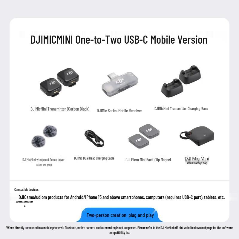 DJI Mic Mini Wireless Lavalier Microphone