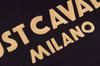 Just cavalli milano men's t-shirt new tonal logo black - Size: M