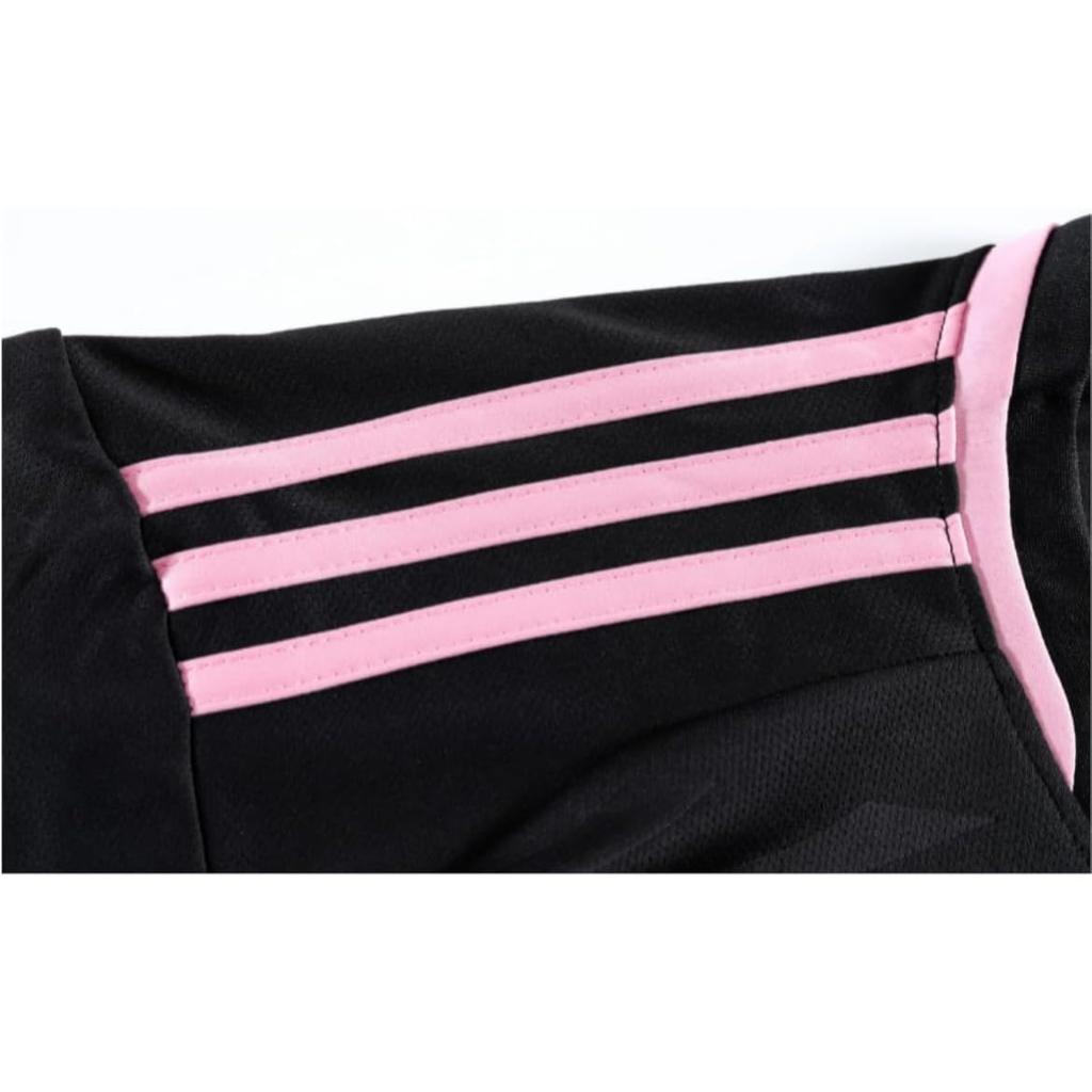 [MioKio] Детские носки-реплики формы Messi Inter Miami, комплект из 3 предметов с бонусным брелоком (120), Черный [Предмет]