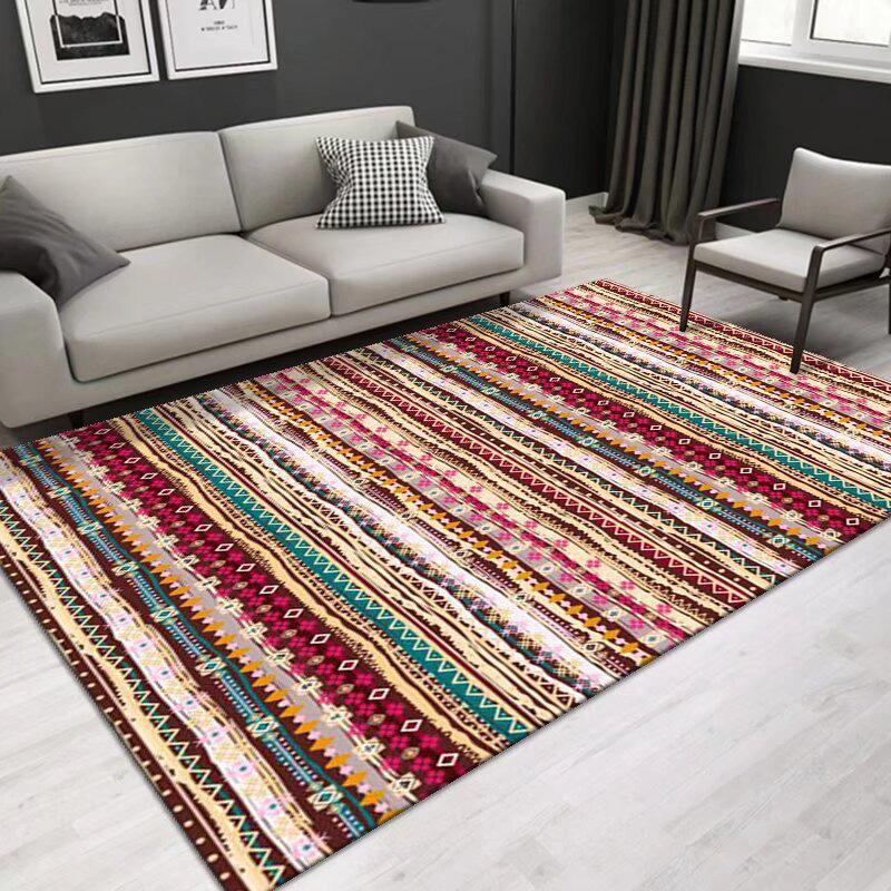 Modern Retro Brown Carpet Living Room Home Decoration Bedroom Carpets Non-slip Coffee Tables Mat Customizable Large Size Rugs