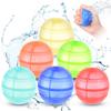 Силиконовые водяные шарики, Быстрое наполнение за 1 секунду, Новая модель 2026 года, Брызгалки, Многоразовые, Удобное управление одной рукой, Небьющиеся, Игрушка для игр с водой,