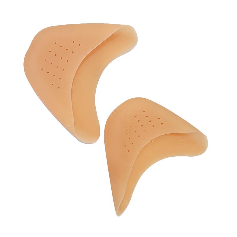 2PCS Silicone Toe Protector Shoes Soft Forefoot Breathable Toe Pads Ballet Toe Caps Cushions Metatarsal Covers High Heel Shoes