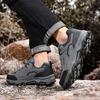 2026 new fashion casual winter outdoor men's shoes non-slip and wear-resistant mountaineering shoes off-road running shoes