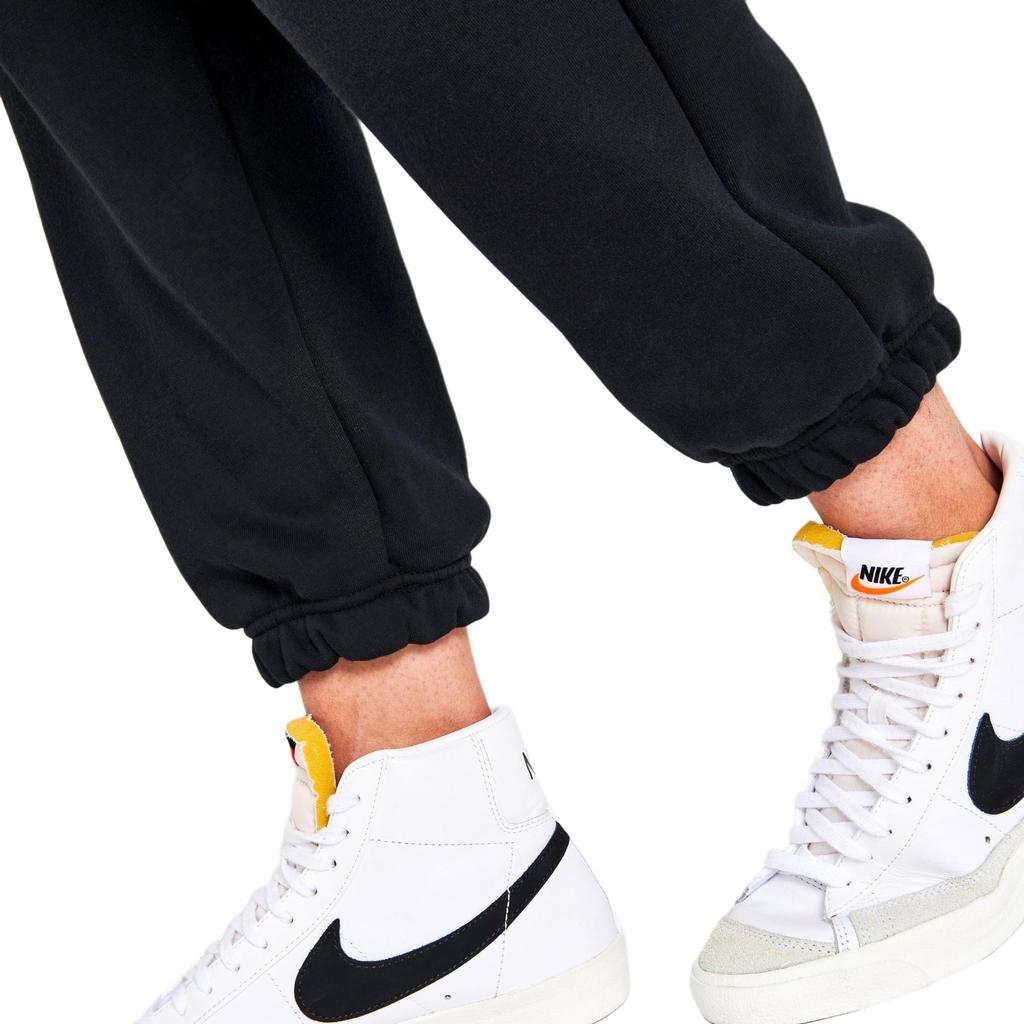 Nike Женские спортивные штаны Phoenix Fleece с высокой талией, свободные, черные/парусные, женская уличная одежда DQ5887-010