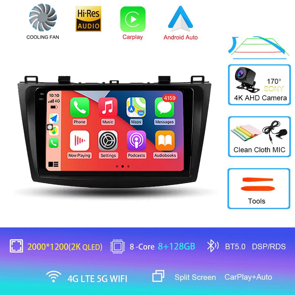 Android 14 Car Radio For Mazda 3 II For Mazda3 BL 2009 - 2013 Multimedia Video Player Navigation stereo GPS No 2din 2 din dvd