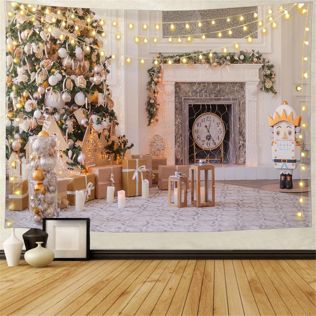 Snow Wall Hanging Tapestry Christmas Wall Hanging Tree Wall Hanging Gorgeous Christmas Tree Fireplace Gifts