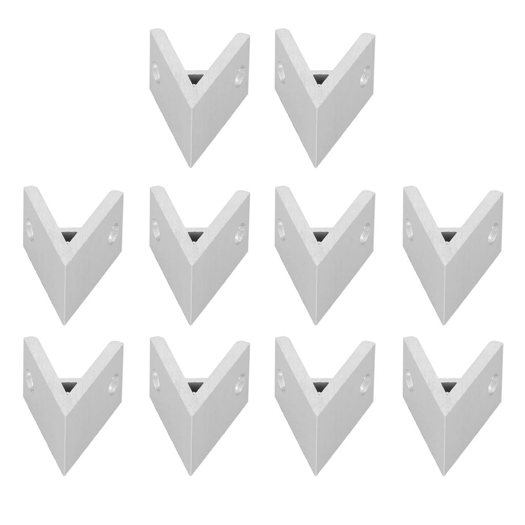 10Pcs Aluminium Angle Corner Industrial Profile Connector Accessories 2030404550604040?45 Degrees