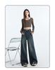Gedijie Spring Wide Leg Trumpet Jeans for Women