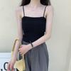 Knitted Cropped Suspender Slim Fit Base Layer Women's Summer New Wear Thin Bandeau Sleeveless Vest