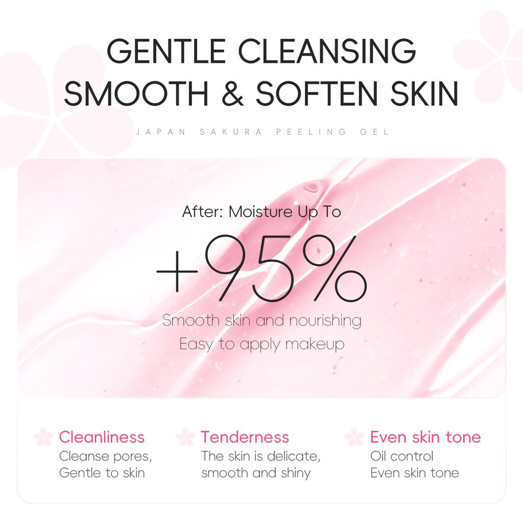 Очищающее средство для лица и тела Lycopodium Cherry Blossom Exfoliating Gel
