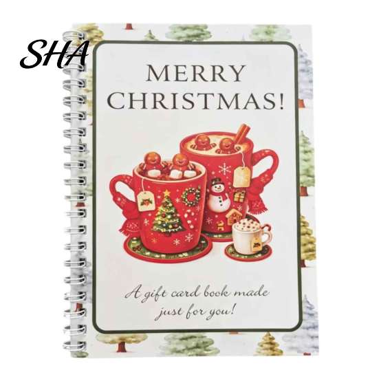 Thoughtful Christmas Presents Merry Card Book, Sturdy Holiday Greeting Holder, Personalized Cash Gift Holder Decorative Presenter for Wife Girlfriend