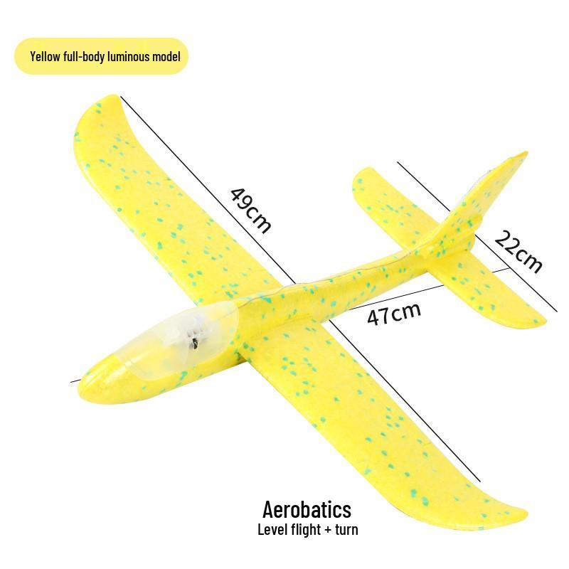 Upgraded Foam Hand-Thrown Glider - Lightweight Model Airplane for Outdoor Play
