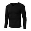 Men S V Neck Knit Sweater Casual Pullover Winter Loose Fit