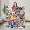 Alphabet Lore English Cartoon Fashion Blankets Villain Letters Fuzzy Awesome Breathable Throw Fashion Blanket for Home Textile Decor Car
