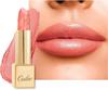 OULAC Помада для губ Glow Metallic Shine Оранжевая, Коралловый цвет High Impact, Легкая, Мягкая и Ультраувлажняющая, Стойкая, Веганская и Без тестирования на животных,